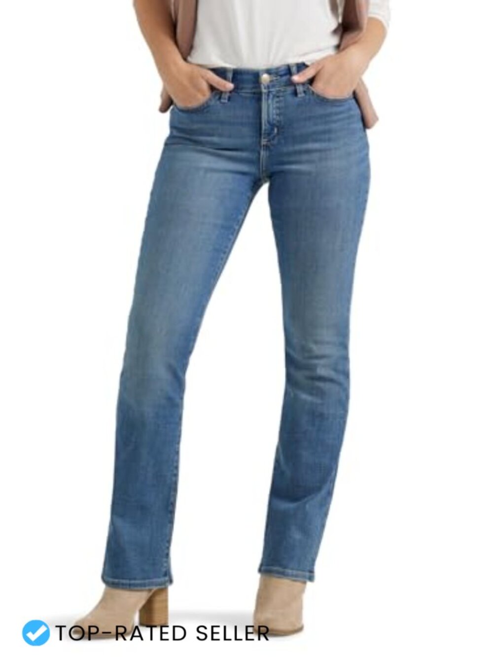 Lee Women's Ultra Lux Comfort Flex Motion Bootcut Jeans 69% Cotton Stretch